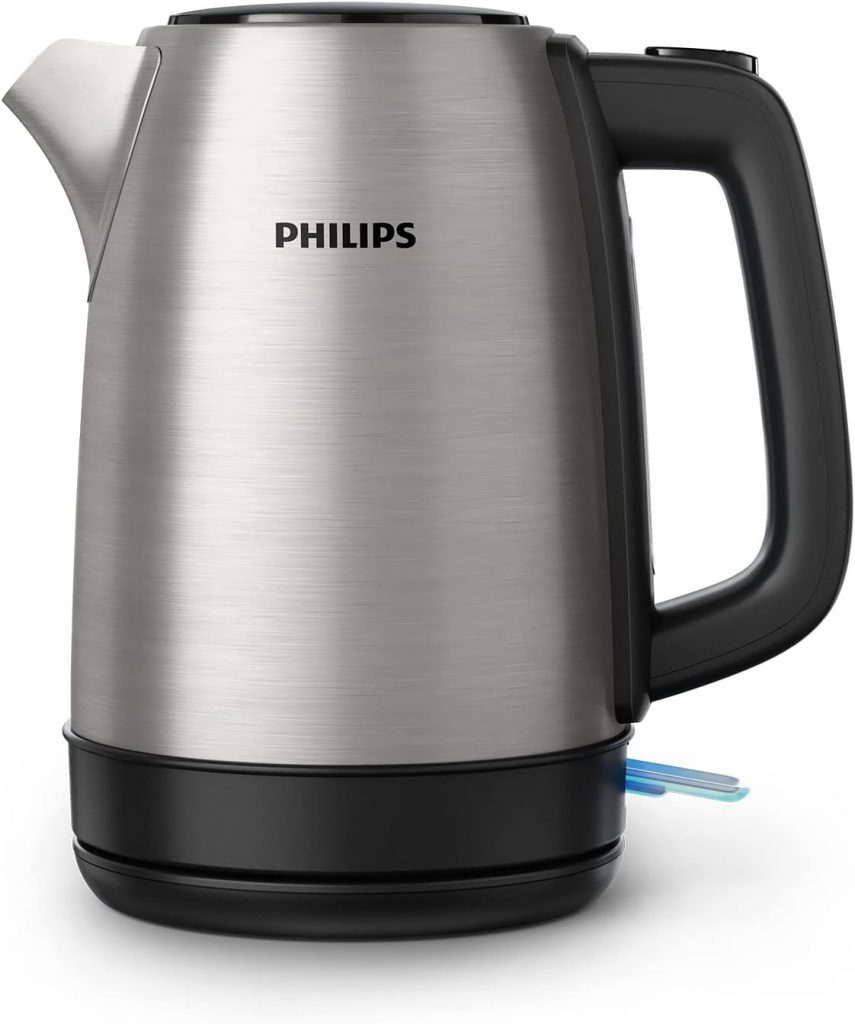 🤴 Philips Daily Collection Metall Wasserkocher – 1,7L, Leuchtanzeige, 360°-Basis, Mikro-Sieb-Filter, Flaches Heizelement, Sprungdeckel, Energiesparend, Sicheres Design, Schnelles Aufkochen (HD9350/90)27,98€ statt 49,99€ – 45,0 🔥🚚 Verkauft durch Amazon und Versand durch Amazon58,339 Bewertungen: 4.5 / 5.0 ⭐️⭐️⭐️⭐️⭐️🛒 zu Amazon https://www.amazon.de/dp/B075FC8ZJ3/?th=1&tag=preisfehlerheute-21#038;psc=1&tag=preisfehlerheute-21