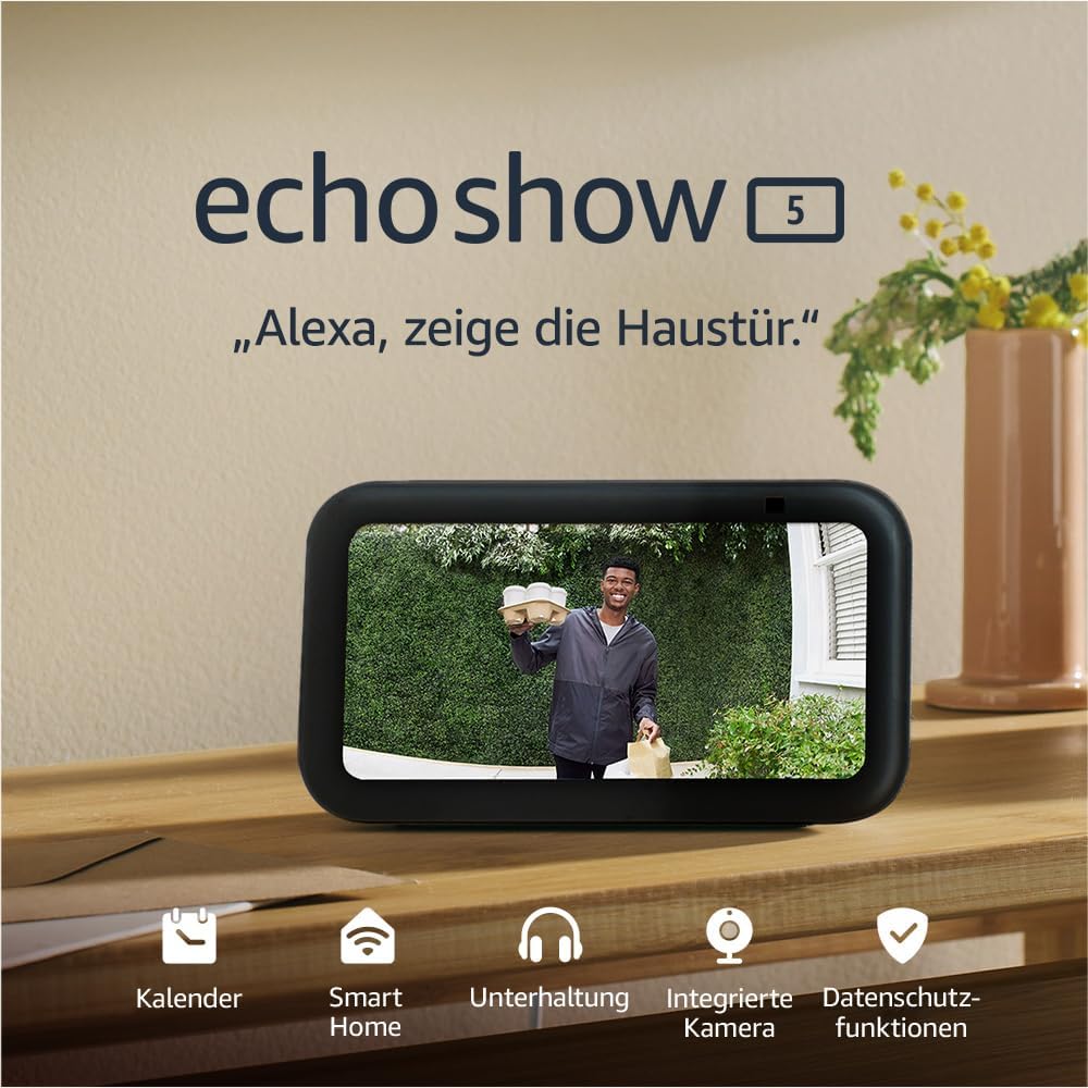 Echo Show 5 (Neueste Generation) | Kompakter smarter Touchscreen mit Alexa zum Steuern deines Smart Homes und mehr | Anthrazit64,99€ statt 109,99€➡️ https://www.amazon.de/dp/B09B2S8WKD/?tag=preisfehlerheute-21