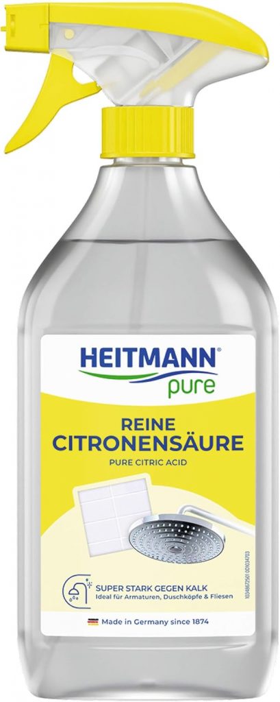 HEITMANN pure Reine Citronensäure | Leistungsstarkes Entkalker-Spray für Bad & Küche | Lebensmittelsauber | Entfernt Kalk & Verfärbungen auf Oberflächen & Armaturen | 500 ml1,99€ statt 3,29€➡️ https://www.amazon.de/dp/B0FPX4B9T5/?tag=preisfehlerheute-21