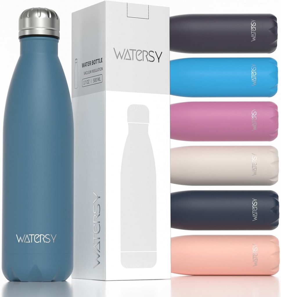 WATERSY Trinkflasche Edelstahl 500 ml, Thermosflasche BPA-Frei Thermo Trinkflaschen Kalt&Warm Auslaufsicher Metall，Wasserflasche Doppelwandig Sport für Gym, Fahrrad, Sprudel7,54€ ➡️ https://www.amazon.de/dp/B0DQGQ4YJN/?tag=preisfehlerheute-21