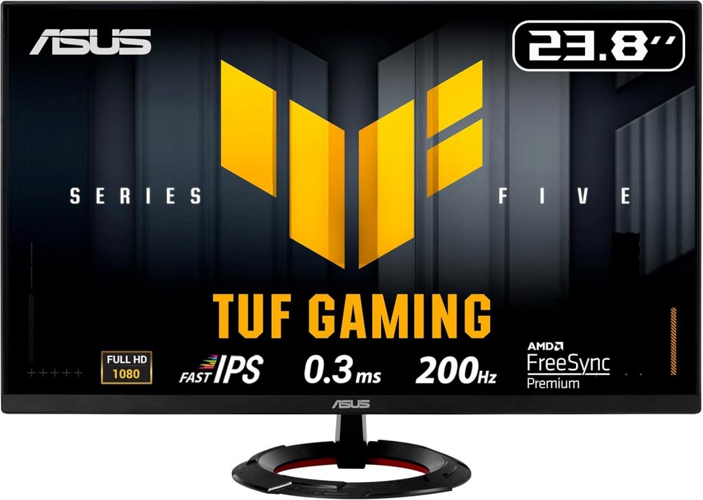 ASUS TUF Gaming VG249Q5R 24 Zoll Full HD Monitor (200 Hz, 0.3ms GtG, FreeSync Premium, Adaptive Sync, ELMB, GameFast Input, HDR10, Fast-IPS Panel, 16:9, 1920×1080, DisplayPort, HDMI, Speaker)94,90€ statt 109,00€➡️ https://www.amazon.de/dp/B0F9Z1SS65/?tag=preisfehlerheute-21
