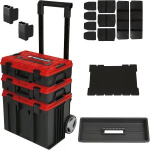 Original Einhell E-Case Tower Systemkoffer-Set (max. 120 kg, bestehend aus 3 Koffern inkl. Zubehör, Aufbewahrung & Transport von Zubehör und Werkzeug, stapelbar, verknüpfbar)99,99€ statt 129,95€➡️ https://www.amazon.de/dp/B0BGKTZP1W/?tag=preisfehlerheute-21
