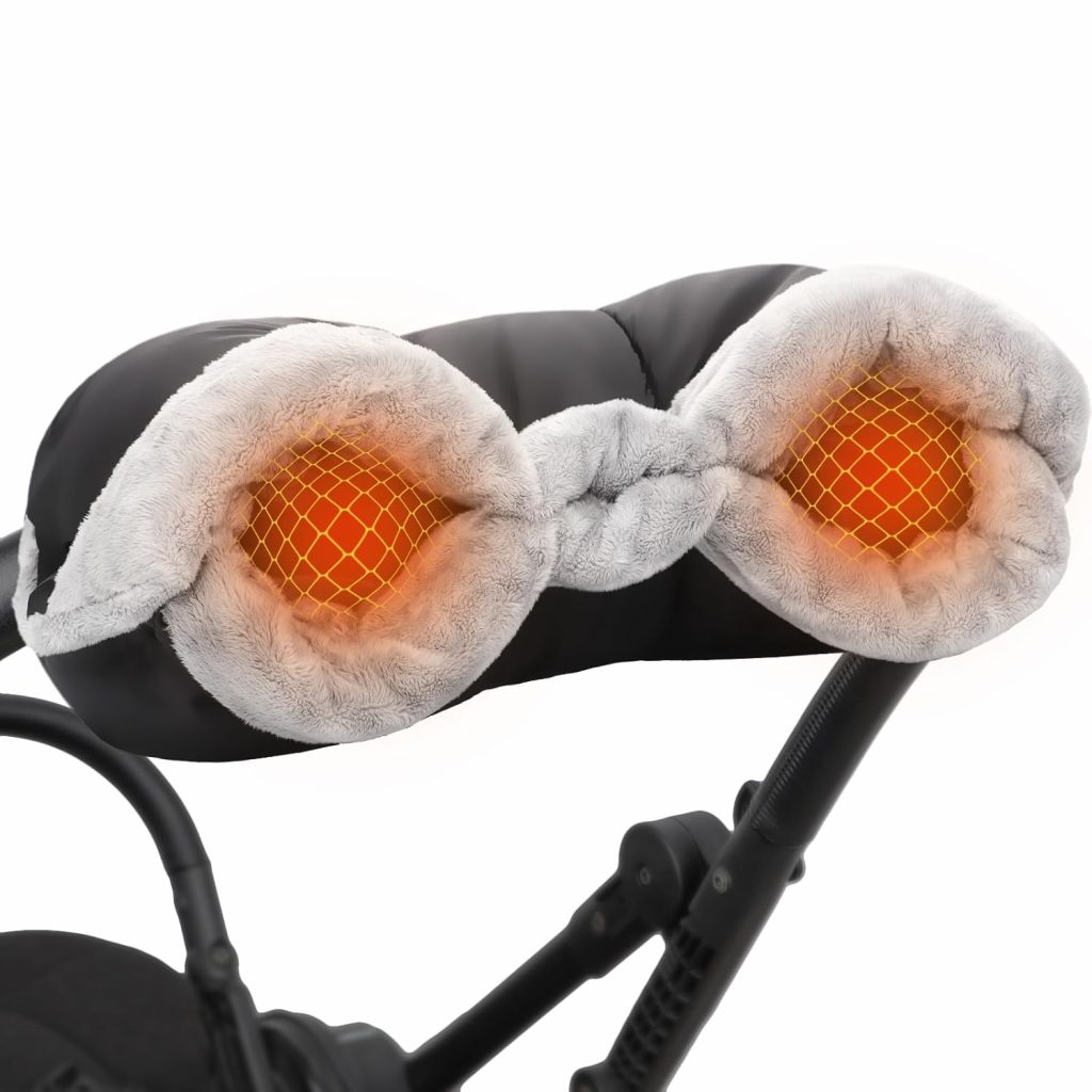 Kinderwagen Handwärmer, Handmuff Handschuhe für Kinderwagen – Wärmer Wasserdicht Kinderwagenmuff, Weich Handwärmer mit flauschig gefüttert für Buggy, Winter Geschenk für Neue Eltern