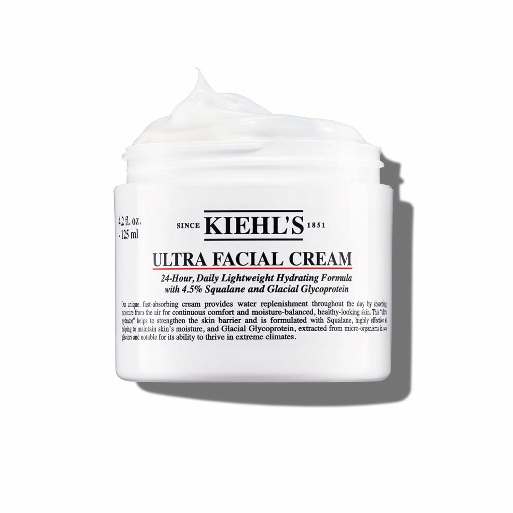 KIEHL’S Ultra Facial Cream, pflegende und leichte Gesichtscreme mit Squalan und Glykoprotein für einen vitalen…