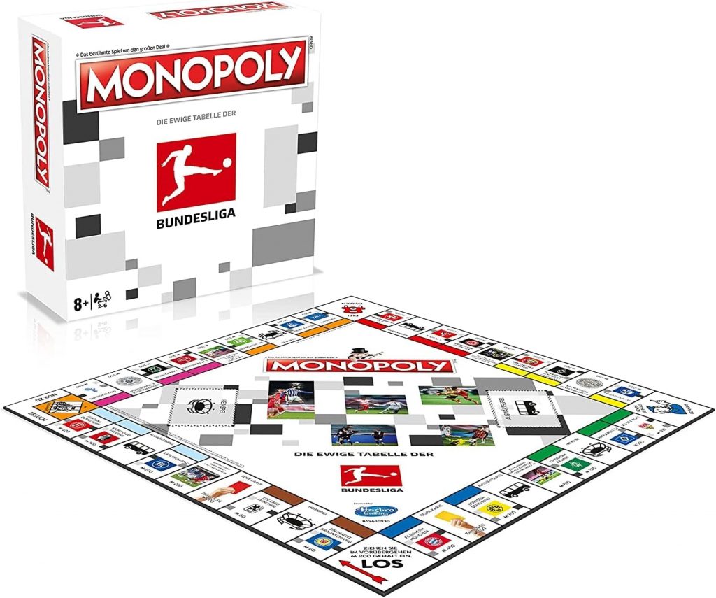 Winning Moves Monopoly Bundesliga Edition – Monopoly Spiel für Fans – Familienspiele Strategie Brettspiele Bundesliga Edition – 2+ Spieler ab 8+ Jahren – Deutsch28,47€ statt 39,46€➡️ https://www.amazon.de/dp/B09BGFB7W4/?tag=preisfehlerheute-21