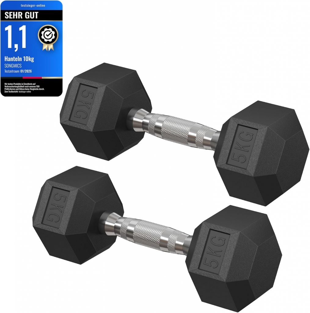 SONGMICS Hantelset, Hanteln 2er Set, Hexagon, Kurzhantel-Set, insgesamt 10 kg, für Workout, Fitnesstraining, Gewichtheben für Zuhause, Fitnessstudio, tintenschwarz SYL050B0125,49€ statt 35,99€➡️ https://www.amazon.de/dp/B0DX1T5FHC/?tag=preisfehlerheute-21