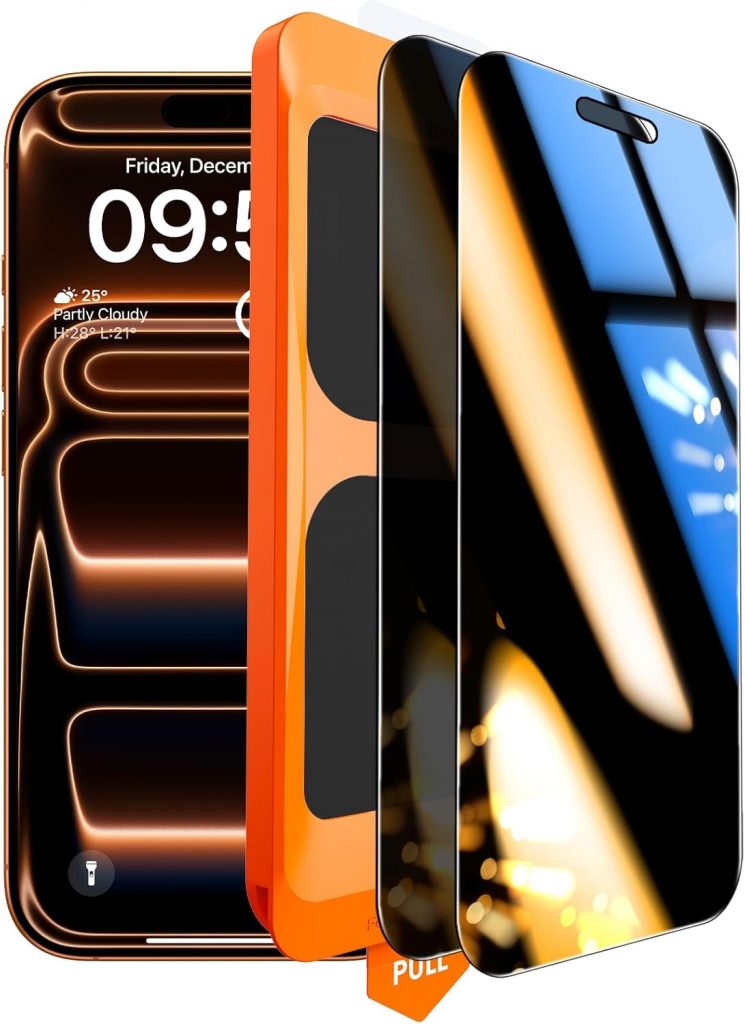 TOCOL für iPhone 17 Pro für Panzerglas Sichtschutz 6,3 Zoll, Full Screen Auto-Installation 9H Folie Stoßfest Kratzfest Anti-Fingerabdruck Anti-Bläschen, Kompatibel mit Hülle, 2 Stück15,28€ statt 17,99€➡️ https://www.amazon.de/dp/B0GDXCKRCF/?tag=preisfehlerheute-21