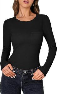 🤴 Langarmshirt Damen Rundhals mit Tasche Oberteile Elegant Slim Fit Shirt Langarm Weich Stretch Unterziehshirt Herbst Einfarbig Basic Tops f&uuml;r Alltag B&uuml;ro Freizeit12,74&euro; statt 21,99&euro; - 43,00 % 🔥🚚 Verkauft von LEHONG-EU und Versand durch Amazon72 Bewertungen: 4.4 / 5.0 ⭐️⭐️⭐️⭐️🛒 zu Amazon https://www.amazon.de/dp/B0FDGJ9RS1/?th=1&amp%3Bpsc=1&amp%3Btag=preisfehlerheute-21&tag=preisfehlerheute-21