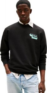 Tommy Jeans Herren Sweatshirt Stack mit Rundhalsausschnitt, Schwarz (Black), XXL44,94&euro; statt 79,90&euro;➡️ https://www.amazon.de/dp/B0DK285895/?tag=preisfehlerheute-21