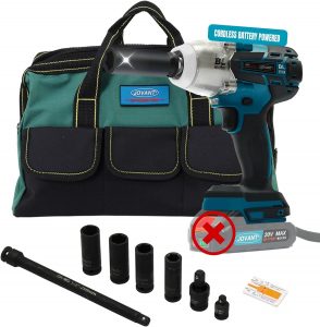 Akku-Schlagschrauber 1/2 Zoll, 737Ft-lbs (1000N.m) b&uuml;rstenloser Schlagschrauber mit hohem Drehmoment, 2300RPM elektrischer Leistungstreiber mit 5-Geschwindigkeit, f&uuml;r Auto, Zuhause (Nur Werkzeug)24.99&euro; ➡️ https://www.amazon.de/dp/B0DFW3T2C5/?tag=preisfehlerheute-21