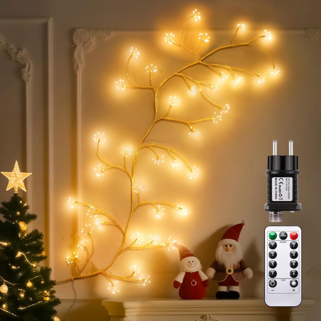 👑 Lichterkette Lichterkranz, 8 Modes Feuerwerk Baum Lichter mit Fernbedienung Timer, 288 LED DIY Künstliche Baumzweige Lichter mit Stecker, Innen Wanddeko Aesthetic Schlafzimmer Weihnachten Deko9,99€ statt 14,24€ – 3 🔥🚚 Verkauft von YingkangshengDE und Versand durch Amazon232 Bewertungen: 4.5 / 5.0 ⭐️⭐️⭐️⭐️⭐️🛒 zu Amazon https://www.amazon.de/dp/B0DHTZFV1T/?th=1&tag=preisfehlerheute-21#038;psc=1&tag=preisfehlerheute-21