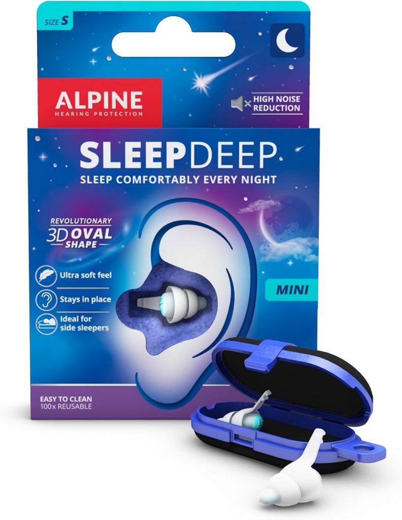 Alpine SleepDeep – Ohrstöpsel zum Schlafen und für Konzentration – 27dB – Neue 3D-Ovalform Ohrenstöpsel und weicher, geräuschdämpfender Kern für maximalen Komfort und Dämpfung – Größe S11,25€ statt 14,95€➡️ https://www.amazon.de/dp/B0B9CDC567/?tag=preisfehlerheute-21