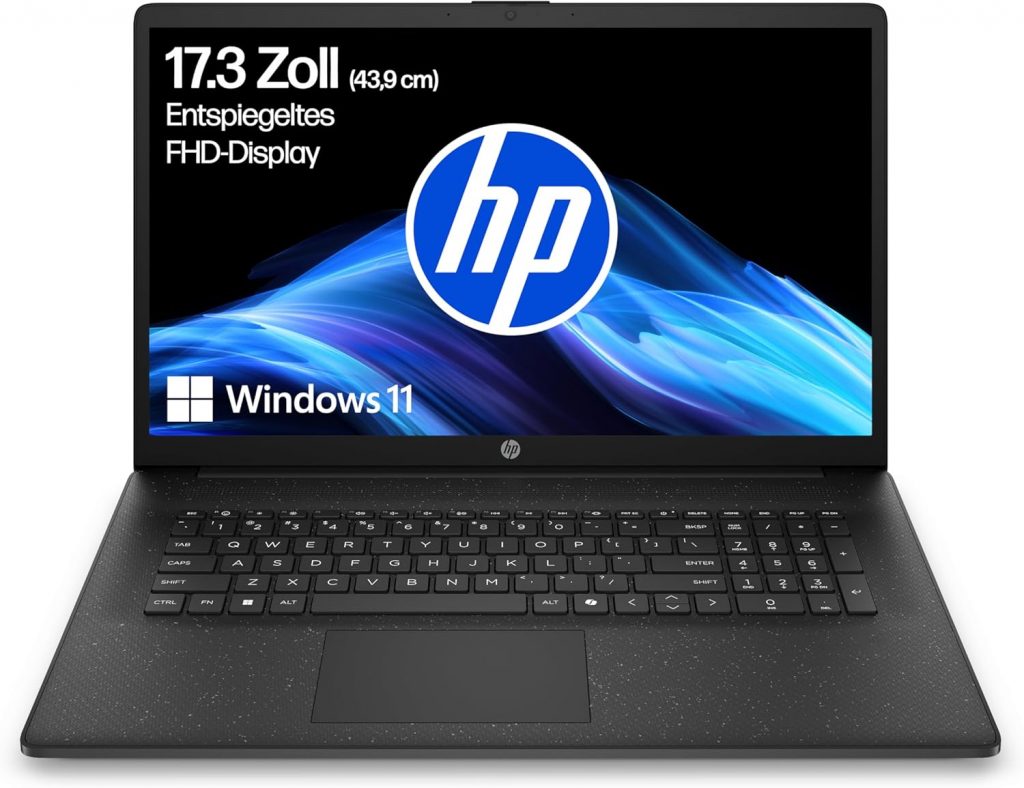 HP Laptop mit 17,3″ FHD Display, AMD Ryzen 3 7320U, 8 GB DDR5 RAM, 512 GB SSD…