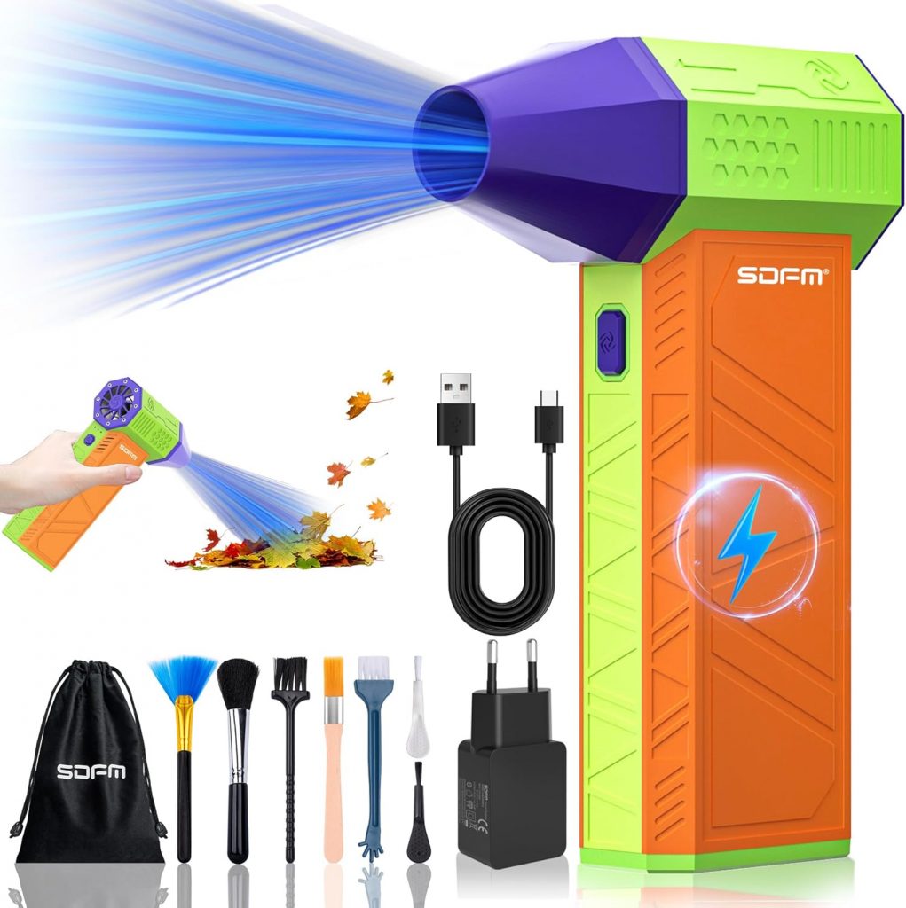 SDFM Elektrischer Luft-Staubwedel – 130.000 U/min P#irate-Deals Druckluft-Staubwedel, 3 Gänge, verstellbar, Jet-Trockengebläse, wiederverwendbare Dose für Computertastatur, (X3Max-Colorful)22.99 statt 39.99 €⏩️ https://www.amazon.de/PREISFEHLER.SHOP.DE/dp/B0D8NVVS22?tag=preisfehlerheute-21