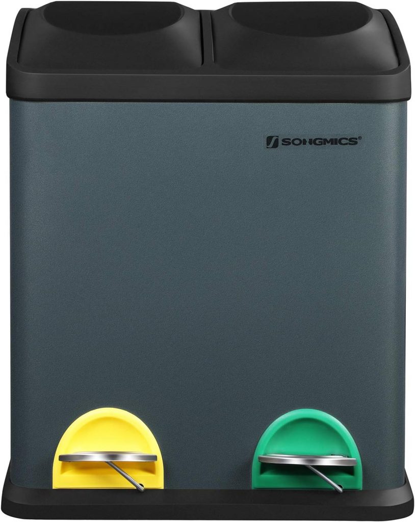 SONGMICS Mülleimer 30 Liter, Mülltrennung, 2 Pirate-De:als x 15 Liter, Abfalleimer, Treteimer mit Inneneimern, farbigen Pedalen, Mülltrennsystem für die Küche, rauchgrau-schwarz LTB30G36.99 statt 43.99 €⏩️ https://www.amazon.de/PREISFEHLER.SHOP.DE/dp/B08B32PPVW?tag=preisfehlerheute-21