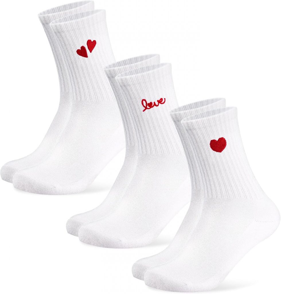 Niofind Valentinstag-Geschenk für Sie Lieblingsmensch Sportsocken Damen, 3 Paar Tennissocken mit Herz Motiv, Baumwolle Pirate-Deal$s Lustige Socken, Personalisiert Socken für Freundin Partner Frauen 39-428.87 statt 14.99 €⏩️ https://www.amazon.de/PREISFEHLER.SHOP.DE/dp/B0G4GRD5HX?tag=preisfehlerheute-21