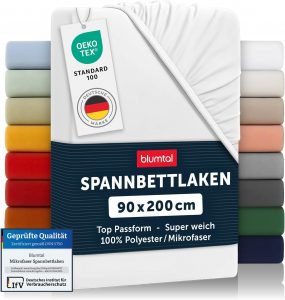 Blumtal® Spannbettlaken - Microfaser - Ökotex zertifizierte Bettwäsche 90x200cm - Weiß6,79€ statt 7,99€➡️ https://www.amazon.de/dp/B086WC8P25/?tag=preisfehlerheute-21
