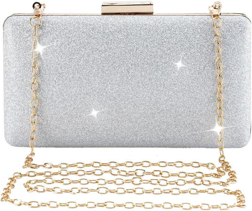 CRITIVE-SHOP Damen Clutches Glänzende Abend Handtaschen, Silber Schulter Taschen Umschlag Kupplung Tasche, Mode Cross Body Bag Frauen, Handtasche Geldbörse mit Abnehmbar Kette für Hochzeit Prom Party3.78€ ➡️ https://www.amazon.de/dp/B0DMF4V3NZ/?tag=preisfehlerheute-21