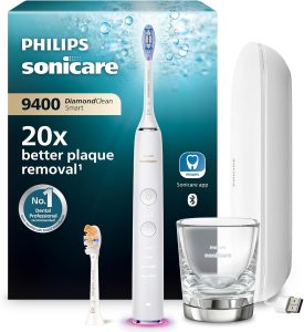 Philips Sonicare DiamondClean Smart 9400 elektrische Zahnbürste, Schallzahnbürste mit App, Drucksensor, Bürstenkopferkennung, 4 Putzmodi und 3 Intensitätsstufen, Weiß, Modell HX9917/88152,89€ statt 279,99€➡️ https://www.amazon.de/dp/B09B2M7J58/?tag=preisfehlerheute-21