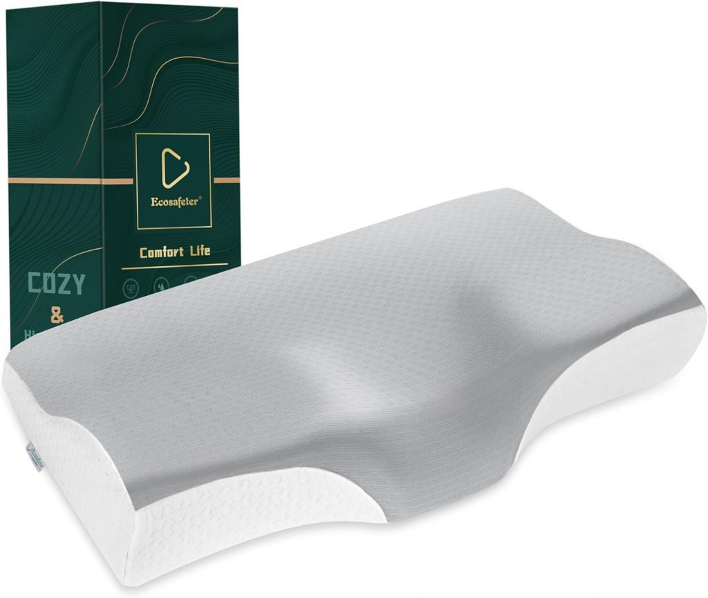 Ecosafeter Memory Foam Kopfkissen Orthopädisches Kissen Ergonomisches Nackenstützkisse Nackenkissen für und…