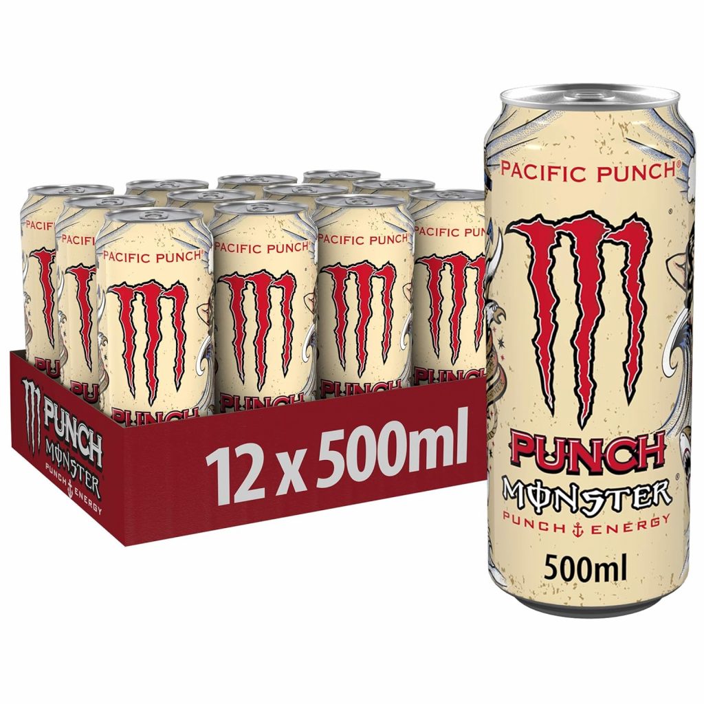 Monster Energy Pacific Punch – koffeinhaltiger Energy Drink mit erfrischendem Punsch-Geschmack aus Himbeere, Guave…