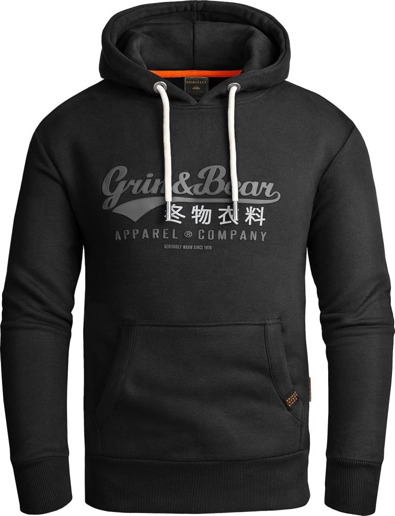 Grin&Bear Hoodie Herren Sweatshirt GEC704 Schwarz XL49,99€ ➡️ https://www.amazon.de/dp/B0BLSLZBF4/?tag=preisfehlerheute-21