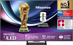 Hisense 65U7Q Pro Fernseher 65 Zoll, 4K Mini LED, Smart TV, Hi-View AI Engine Pro, 165Hz Game Mode Ultra, FreeSync Premium Pro, 2.1.2 ch. Surround Sound, Dolby Vision IQ Atmos, Sprachsteuerung [2025]839,00&euro; statt 199,00&euro;➡️ https://www.amazon.de/dp/B0F24FL4CL/?tag=preisfehlerheute-21