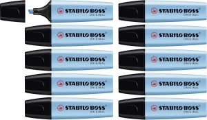STABILO - Textmarker - BOSS ORIGINAL - 10er Pack - blau2,95&euro; statt 13,99&euro;➡️ https://www.amazon.de/dp/B000SHUM9O/?tag=preisfehlerheute-21