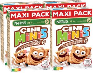 🤴 Nestlé Cini Minis, Zimt Cerealien, 32% vitales Vollkorn, Mit Vitaminen, Calcium und Eisen, Crunchy Knusper Flakes, Maxi Vorratspackung, 4er Pack (4x625g)14,40€ statt 23,16€ - 38,00 % 🔥🚚 Verkauft durch Amazon und Versand durch Amazon23 Bewertungen: 3.9 / 5.0 ⭐️⭐️⭐️⭐️🛒 zu Amazon https://www.amazon.de/dp/B01LTI1X9I/?tag=preisfehlerheute-21
