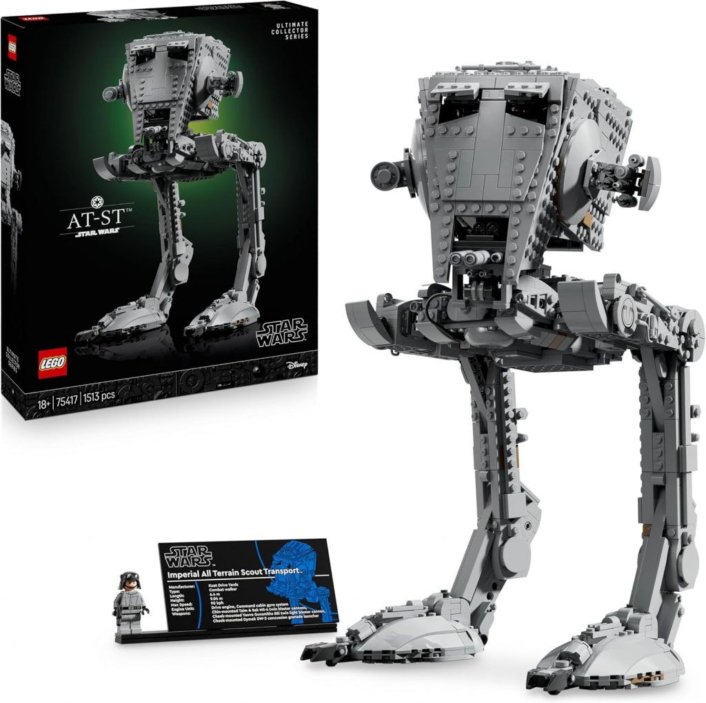 👑 LEGO Star Wars at-ST Kampfläufer - Kreatives Spielzeug für Erwachsene - Konstruktionsspielzeug zum Bauen und Ausstellen - Star Wars Deko und Modellbau - Geschenk für Männer und Frauen - 75417129,99€ statt 199,99€ - 36,00 % 🔥🚚 Verkauft durch Amazon und Versand durch Amazon236 Bewertungen: 4.7 / 5.0 ⭐️⭐️⭐️⭐️⭐️🛒 zu Amazon https://www.amazon.de/dp/B0DWDTK29J/?amp%3Btag=preisfehlerheute-21&tag=preisfehlerheute-21