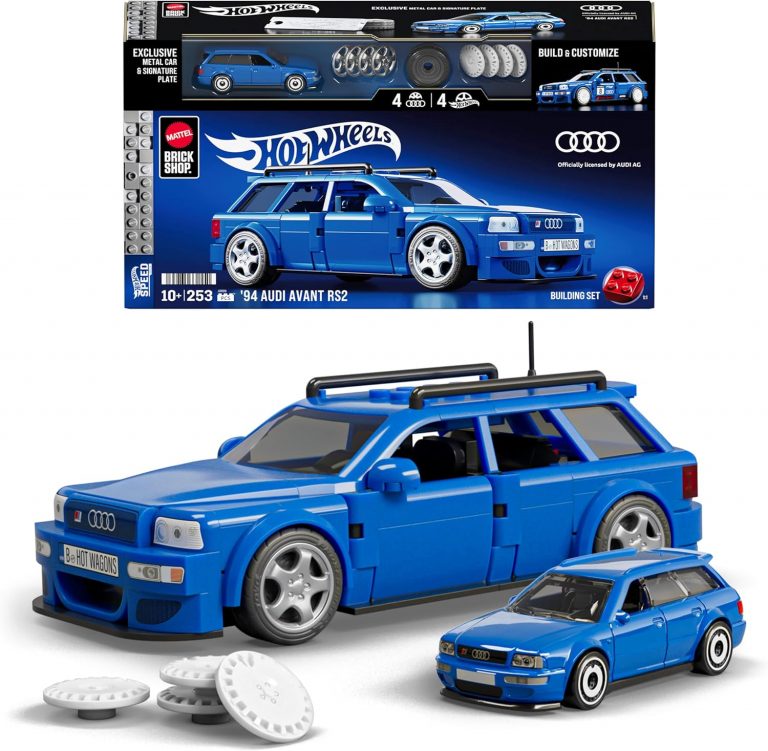 Mattel Brick Shop Hot Wheels Speed Serie Bauset, 94 Audi Avant RS2 mit 252 Teilen, realistischen Details und individuellen Aufklebern, Erwachsene Sammler und Kinder ab 10 Jahre, JGR2819,99€ statt 24,99€➡️ https://www.amazon.de/dp/B0DR3NGLZ5/?tag=preisfehlerheute-21