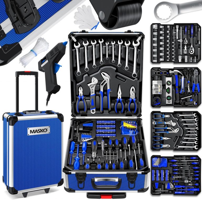 MASKO® Werkzeugkoffer 1400-teilig gefüllt | Werkzeugset im Aluminiumkoffer | Werkzeugkasten mit Rollen | Werkzeugkiste Haushalt, Haus, Hobby, KFZ | Trolley-Funktion | Werkzeugwagen Handwerkzeug76,80€ statt 99,80€➡️ https://www.amazon.de/dp/B0DSJC9KNW/?tag=preisfehlerheute-21