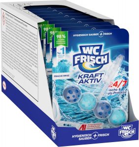WC Frisch Kraft Aktiv Duftsp&uuml;ler Frische Brise (10er Pack), WC-Reiniger f&uuml;r Reinigung bei jeder Sp&uuml;lung, Duftsteine f&uuml;r langanhaltend frischen Duft, + 50 % Anti-Kalk Effekt*16,11&euro; statt 20,90&euro;➡️ https://www.amazon.de/dp/B089DX8D8L/?tag=preisfehlerheute-21