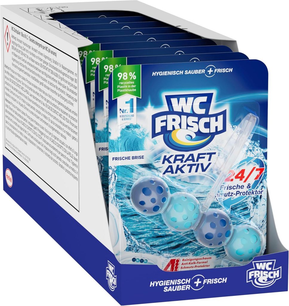 WC Frisch Kraft Aktiv Duftspüler Frische Brise (10er Pack), WC-Reiniger für Reinigung bei jeder Spülung, Duftsteine für langanhaltend frischen Duft, + 5 Anti-Kalk Effekt*16,11€ statt 20,90€➡️ https://www.amazon.de/dp/B089DX8D8L/?tag=preisfehlerheute-21