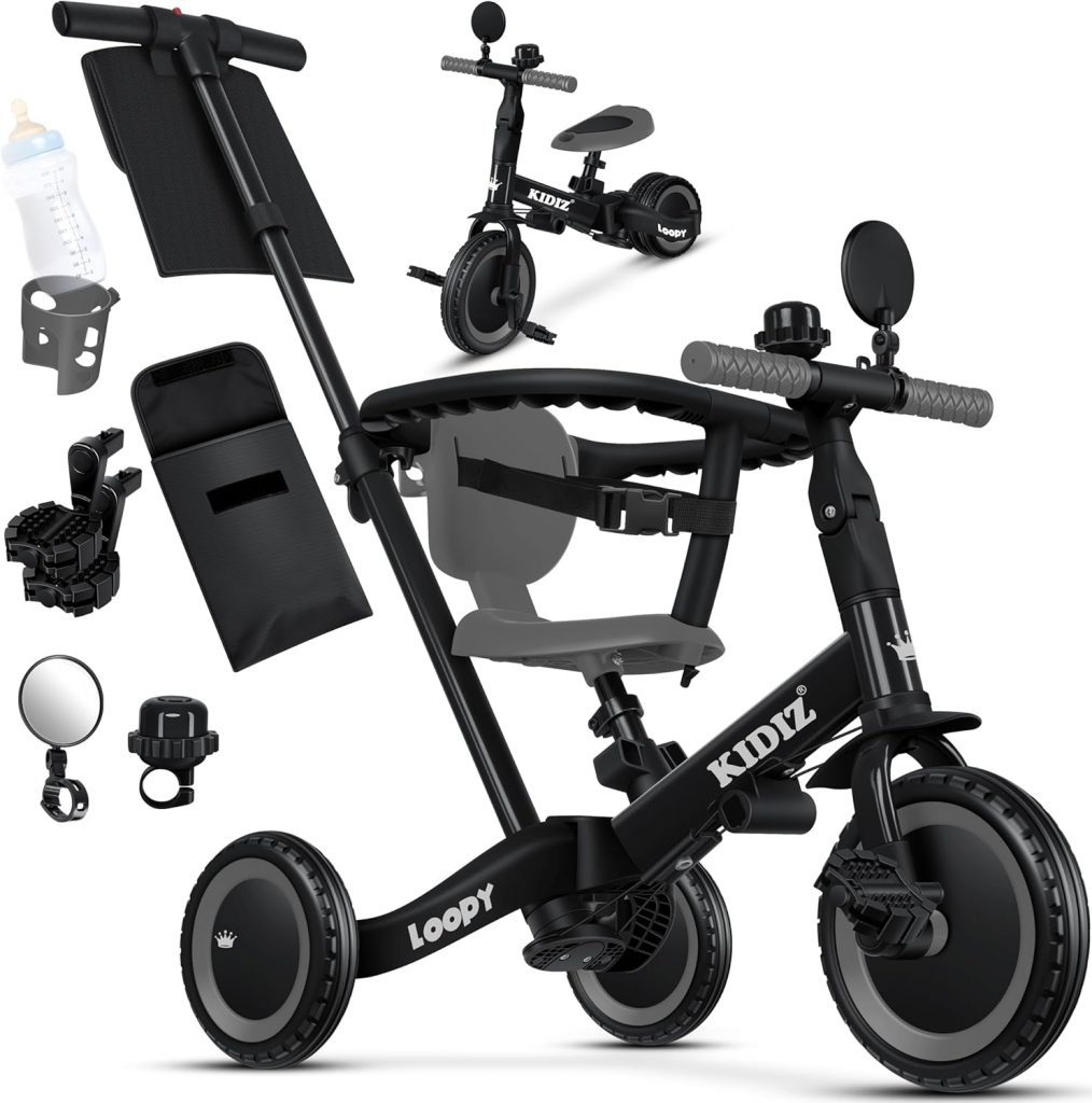 KIDIZ® 𝟲𝗶𝗻𝟭 Laufrad Dreirad Laufräder Lauffahrrad Kinderdreirad ab 1 Jahr bis 5 Jahre Lauflernhilfe belastbar bis…