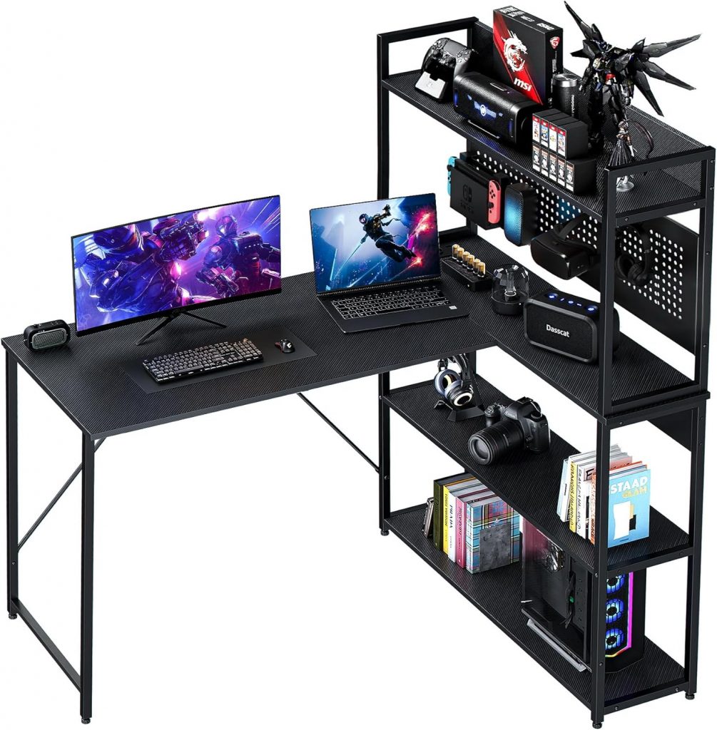 Yansee L-förmiger Schreibtisch, Gaming-Tisch mit Regal mit LED mit USB-Ladeanschluss,Type-c und Steckdose, 120 * 50 * 75.5cm Eckschreibtisch für Heimbüro für Homeoffice, Schwarz35.99€ statt 109.99€⚡️ Blitzangebot nutzen➡️ https://www.amazon.de/dp/B0G3BJ5PWH/?tag=preisfehlerheute-21