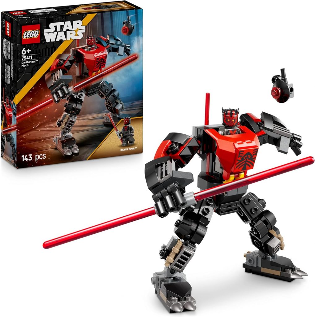 LEGO Star Wars 75411 Darth Maul Mech Bauspielzeug – Spiel- und Ausstellungsfigur mit doppelklingigem roten Lichtschwert und Mini-Figur – Geschenk für Jungen ab 6 Jahren und Fans von The Clone Wars8,99€ statt 14,99€➡️ https://www.amazon.de/dp/B0DWDWL66T/?tag=preisfehlerheute-21
