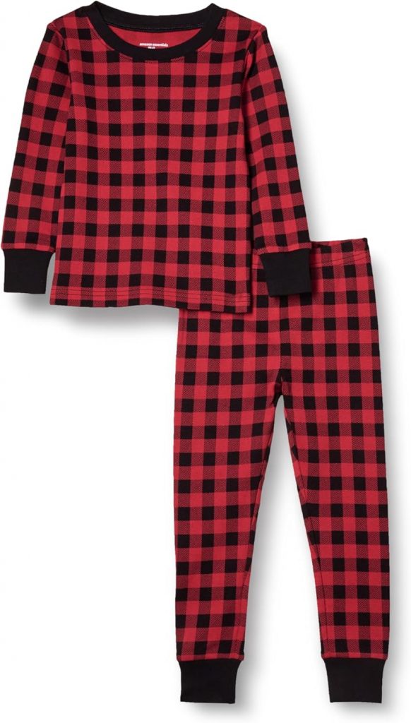 Amazon Essentials Unisex Kinder Eng anliegende Baumwoll-Schlafanzüge, Kirschrot/Schwarz Klassisches Buffalo-karo, 3 Jahre5,75€ statt 6,77€➡️ https://www.amazon.de/dp/B0CXT8GR21/?tag=preisfehlerheute-21
