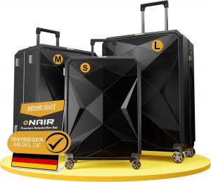 ONAIR 3-Pcs Reisekoffer Gepäck-Sets – Schwarz & Gold (S, M, L) Wasserabweisende Hartschale mit TSA-Schloss, leise Rollen, Robustes ABS-Material, praktische Koffer & trolleys – ideal für Jede Reise.59.00€ ➡️ https://www.amazon.de/dp/B0CTVBXPDF/?tag=preisfehlerheute-21