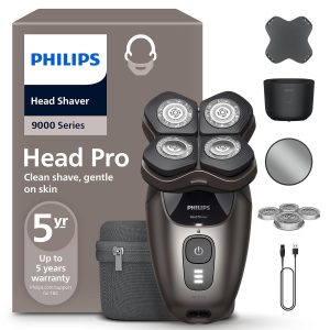 PHILIPS Head Shaver Pro Series 9000 &ndash; Glatzenrasierer f&uuml;r M&auml;nner und Frauen, flexibler 360grad-Scherkopf und ComfortCut-Klingen f&uuml;r eine gr&uuml;ndliche Rasur, sanft zur Haut, Modell HS9980/15109,99&euro; statt 149,99&euro;➡️ https://www.amazon.de/dp/B0FJS7H1KQ/?tag=preisfehlerheute-21