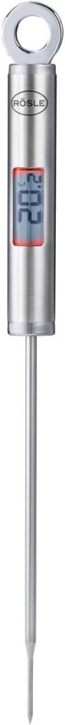 RÖSLE Gourmet-Thermometer, Kochthermometer mit digitaler, beleuchteter Temperaturanzeige in °C und °F, -40 °C bis +200 °C, Edelstahl 18/10, Länge 21,5 cm, Silberfarben24,99€ statt 33,80€➡️ https://www.amazon.de/dp/B000PKD5A2/?tag=preisfehlerheute-21