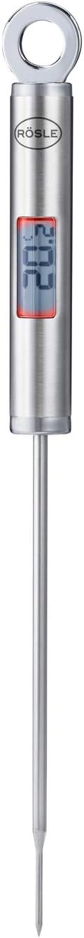RÖSLE Gourmet-Thermometer, Kochthermometer mit digitaler, beleuchteter Temperaturanzeige in °C und °F, -40 °C bis +200 °C, Edelstahl 18/10, Länge 21,5 cm, Silberfarben24,99€ statt 33,80€➡️ https://www.amazon.de/dp/B000PKD5A2/?tag=preisfehlerheute-21