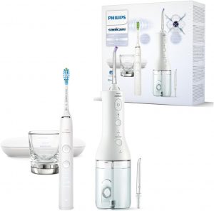 🤴 Philips Sonicare kabellose Power Flosser Munddusche und DiamondClean 9000 elektrische Zahnb&uuml;rste &ndash; Saubere Z&auml;hne, sauberes Zahnfleisch und Plaque-Entfernung, Wei&szlig; (Modell HX3886/41)226,25&euro; statt 319,99&euro; - 30,00 % 🔥🚚 Verkauft von Online Oasis Outlet und Versand durch Amazon111 Bewertungen: 4.6 / 5.0 ⭐️⭐️⭐️⭐️⭐️🛒 zu Amazon https://www.amazon.de/dp/B0D4WSKT76/?th=1&amp%3Bpsc=1&amp%3Btag=preisfehlerheute-21&tag=preisfehlerheute-21