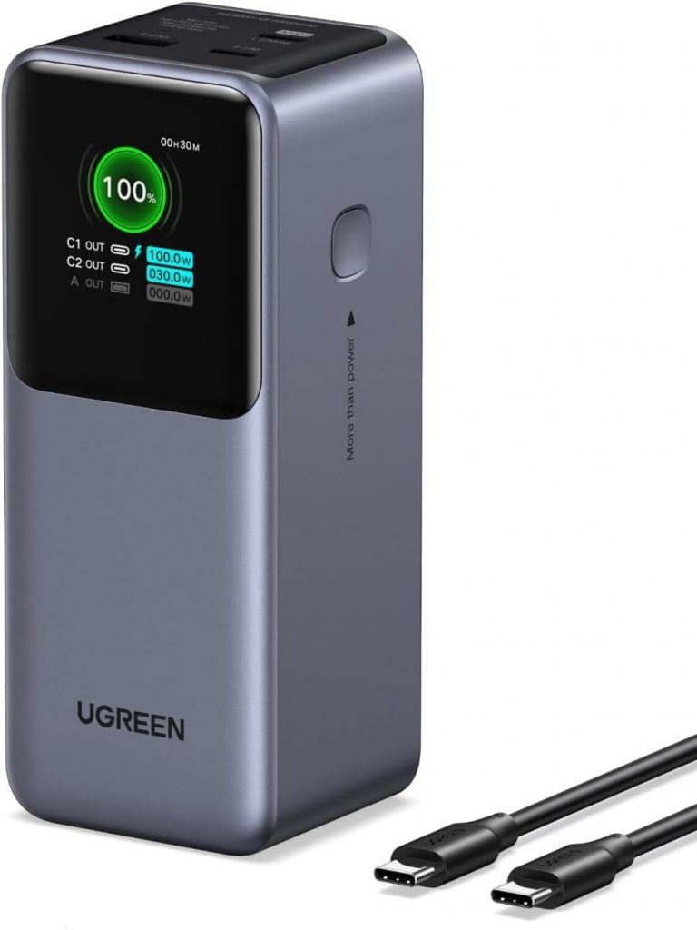 🤴 UGREEN Nexode 20000mAh Powerbank 130W Max Schnellladung, USB-C PD 3.0 Input/Output, Digitaldisplay, kompatibel mit iPhone 17/16/15 Pro Max, Galaxy S25 Ultra, MacBook Pro, Dell und mehr56,98€ statt 76,80€ – 26,0 🔥🚚 Verkauft von UGREEN GROUP LIMITED UK und Versand durch Amazon3,978 Bewertungen: 4.6 / 5.0 ⭐️⭐️⭐️⭐️⭐️🛒 zu Amazon https://www.amazon.de/dp/B0CXHNGDC1/?tag=preisfehlerheute-21