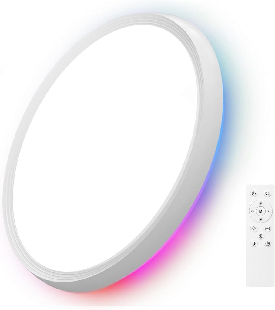 🤴 LED Deckenleuchte Flach Deckenlampe Flach Dimmbar mit Fernbedienung 3000K-6500K, 1800K Nachtlicht Amber Ceiling Lights Lampe für Schlafzimmer,Kinderzimmer,Wohnzimmer,Badezimmer (Rund – RGB)17,98€ statt 25,99€ – 31,0 🔥🚚 Verkauft von flytosky-us und Versand durch Amazon67 Bewertungen: 4.2 / 5.0 ⭐️⭐️⭐️⭐️🛒 zu Amazon https://www.amazon.de/dp/B0FR8QYRJ8/?th=1&tag=preisfehlerheute-21#038;psc=1&tag=preisfehlerheute-21