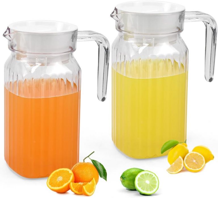 ADERTOS 2 Stücke Wasserkrug 600ml Wasserkaraffe Plastik Krug mit Deckel Transparente Wasser Krüge Kunststoff Eistee Krug mit Griff Getränkekaraffe Tee Karaffe für Wein Kaffee Kaltes Heißes Wasser5.99€ ➡️ https://www.amazon.de/dp/B0D9S8W22Y/?tag=preisfehlerheute-21