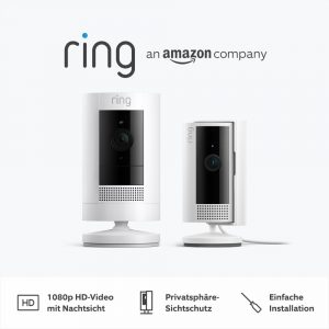 Ring Au&szlig;enkamera Akku (Stick Up Cam) + Ring Innenkamera (Indoor Camera 2. Gen.) | &Uuml;berwachungskamera mit 1080p-HD-Video, WLAN, witterungsbest&auml;ndig, geeignet f&uuml;r Haus & Grundst&uuml;ck, Alexa-kompatibel54,99&euro; statt 129,98&euro;➡️ https://www.amazon.de/dp/B0CL5KN4KD/?tag=preisfehlerheute-21