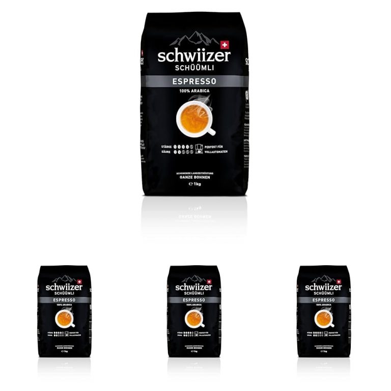 Schwiizer Schüümli Espresso Ganze Kaffeebohnen 1kg - Intensität 4/5 - UTZ-zertifiziert (Packung mit 4)14,75€ statt 87,96€➡️ https://www.amazon.de/dp/B0DK3WL5LW/?tag=preisfehlerheute-21