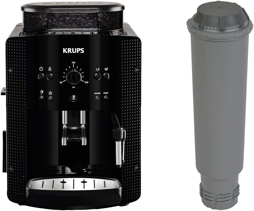 🤴 Krups Essential EA8108 Kaffeevollautomat | Espresso und Kaffee | mit CappucinoPlus- Milchdüse | Schwarz & F 088 01 Wasserfilter f. alle Orchestro-Modelle Espresso-/Kaffeemaschinenzubehör249,24€ statt 345,99€ - 28,00 % 🔥🚚 Verkauft durch Amazon und Versand durch Amazon21 Bewertungen: 4.8 / 5.0 ⭐️⭐️⭐️⭐️⭐️🛒 zu Amazon https://www.amazon.de/dp/B08SRD3FBV/?amp%3Btag=preisfehlerheute-21&tag=preisfehlerheute-21