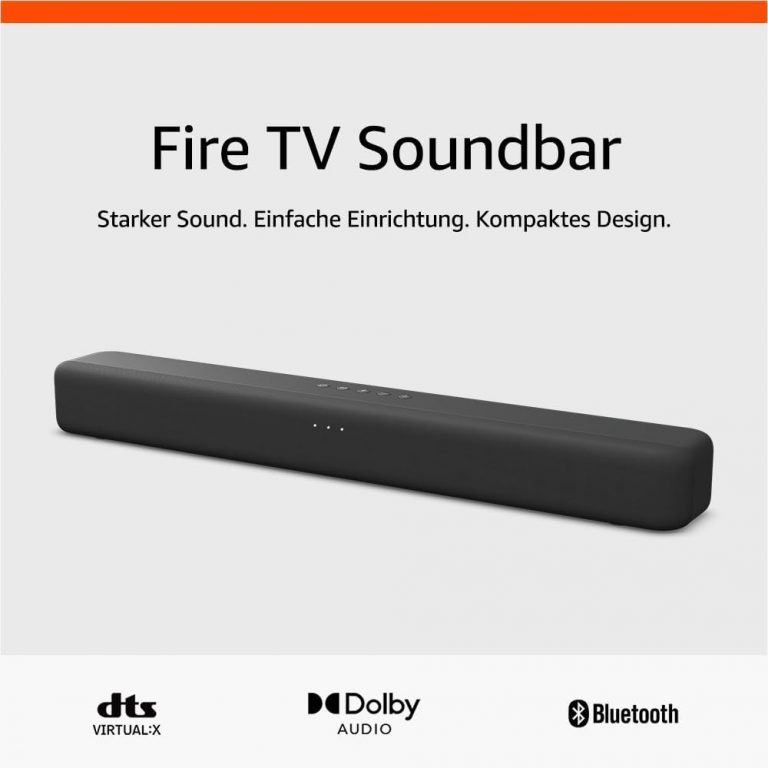 Amazon Fire TV Soundbar, 2.0-Lautsprecher mit DTS Virtual:X und Dolby Audio sowie Bluetooth-Unterstützung89,99€ statt 139,99€➡️ https://www.amazon.de/dp/B0CWVZRMCX/?tag=preisfehlerheute-21